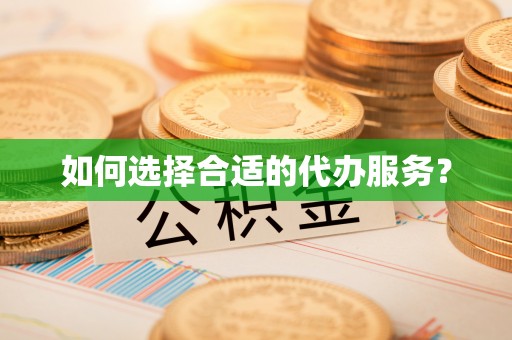 连山如何选择合适的代办服务？