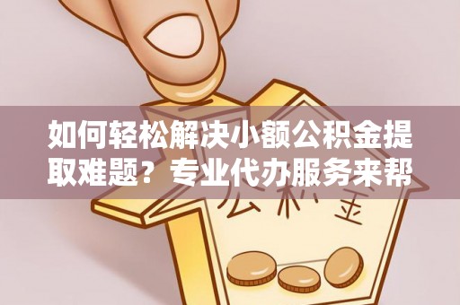 连山如何轻松解决小额公积金提取难题？专业代办服务来帮忙
