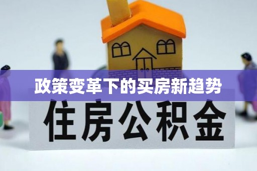 连山政策变革下的买房新趋势
