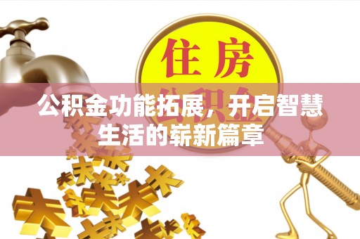 连山公积金功能拓展，开启智慧生活的崭新篇章