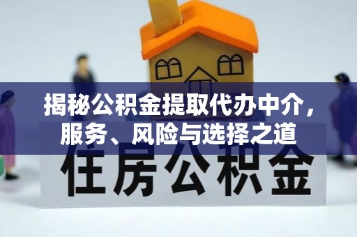 连山揭秘公积金提取代办中介，服务、风险与选择之道