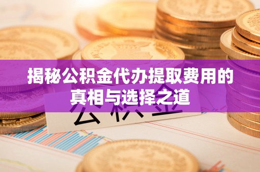 连山揭秘公积金代办提取费用的真相与选择之道