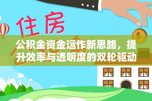连山公积金资金运作新思路，提升效率与透明度的双轮驱动