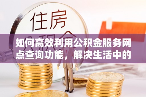 连山如何高效利用公积金服务网点查询功能，解决生活中的资金难题