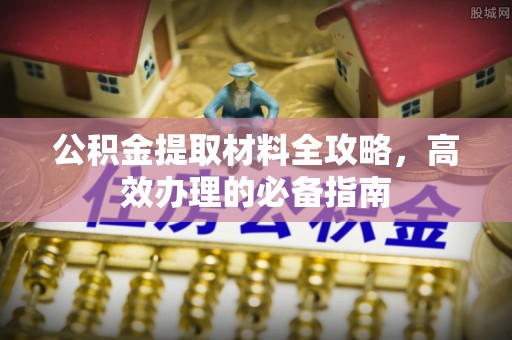 连山公积金提取材料全攻略，高效办理的必备指南